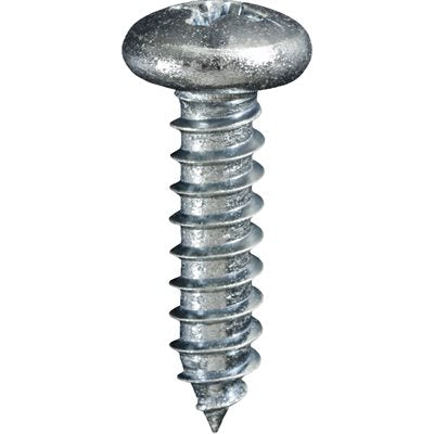 Auveco No 2366 10 X 3/4 Phillips Pan Head Tapping Screw Zinc, Quantity 100