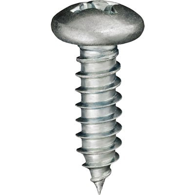 Auveco No 2367 12 X 3/4 Phillips Pan Head Tapping Screw Zinc, Quantity 100
