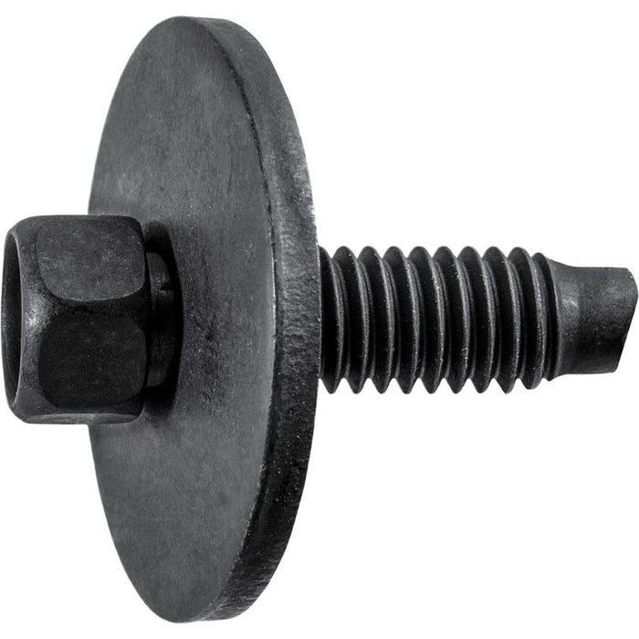 Auveco Item 23811 Hex Head Sems Screw W/ Dog Point M6-10 X 20mm Black Quantity 50