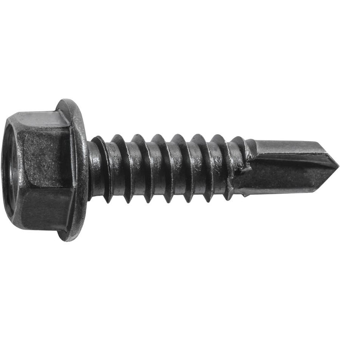 Auveco Item 24131 Hex Washer Head TS W/ Tek Point 14 X 1 Black Quantity 50