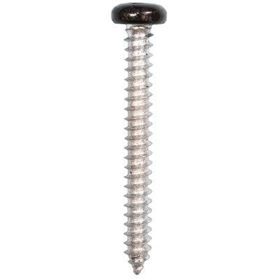 Auveco 25376 8 x 1-1/2" Black Painted Square Drive Pan Head Tapping Screw. Qty 100.