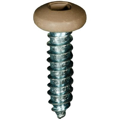 Auveco 25383 10 x 3/4" Tan Painted Square Drive Pan Head Tapping Screw. Qty 100.