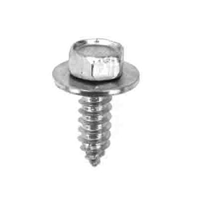 Auveco No 2604 14 X 3/4 Indented Hex Head SEMS Tapping Screw 3/8 Hex Zinc, Quantity 100