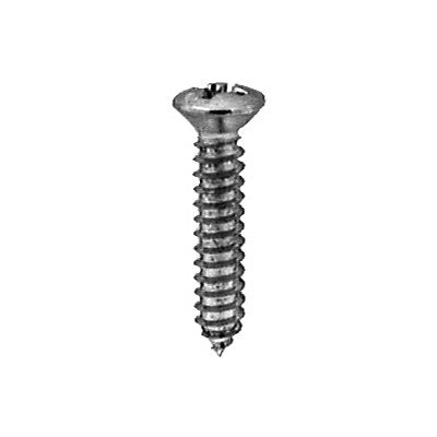 Auveco No 2713 8 X 1 Phillips Oval Head Tapping Screw Chrome, Quantity 100