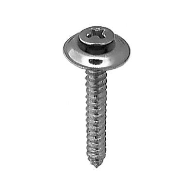 Auveco No 2773 8 X 1-1/4 Phillips Oval Head SEMS Tap Screw Cntrsnk Chr, Quantity 100