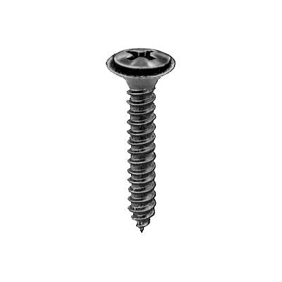 Auveco No 12957 Phillips Oval 6 Head Tapping Screw 8-18 X 1, Quantity 100