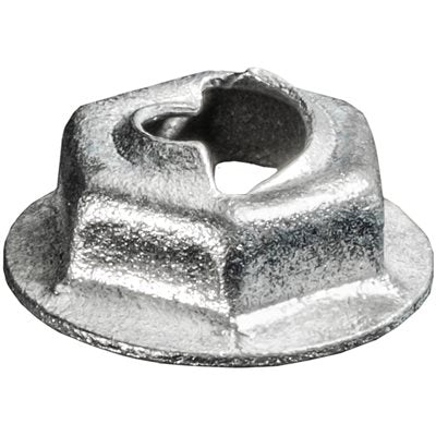 Auveco No 2897 Thread Cutting Nut 1/4 Stud Size 7/16 Hex, Quantity 100