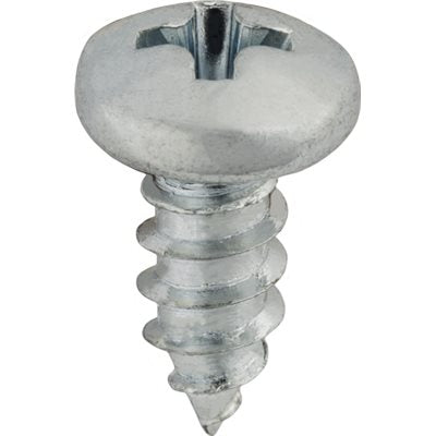 Auveco No 3071 4 X 1/4 Phillips Pan Head Tapping Screw Zinc, Quantity 100