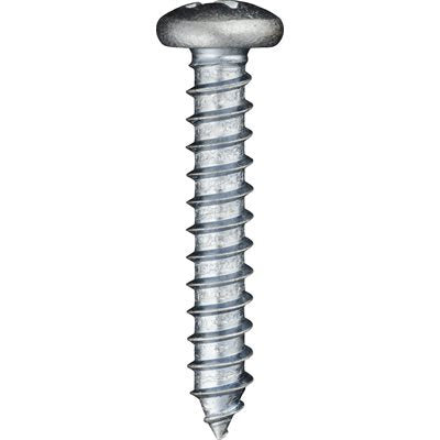 Auveco No 3093 14 X 1-1/2 Phillips Pan Head Tapping Screw Zinc, Quantity 100