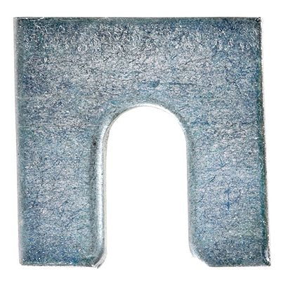 Auveco No 3155 Shim 1-1/4 X 1-1/8 X 1/16 W/3/8 Slot Zinc, Quantity 100