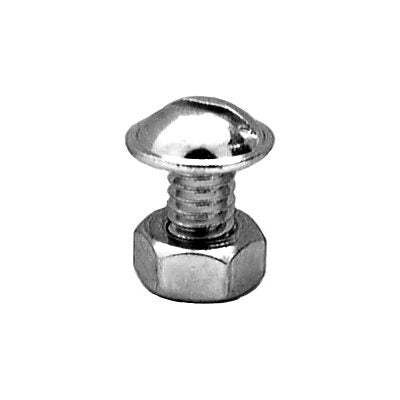 Auveco No 3182 1/4-20 X 1/2 Slotted Washer Head License Plate Bolt, Quantity 100