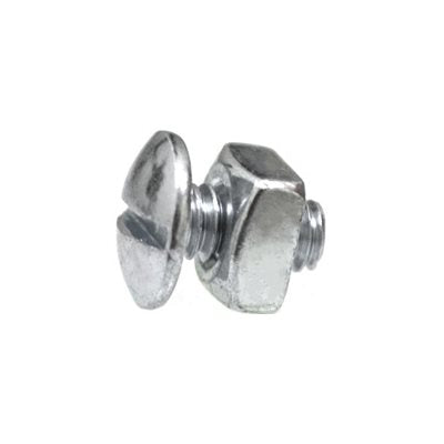 Auveco No 3184 Truss Head License Plate Bolt And Nut 1/4- 20 X 1/2, Quantity 100