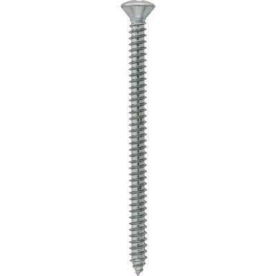 Auveco No 3205 8 X 2-1/2 Phillips Oval Tapping Screw Zinc, Quantity 100