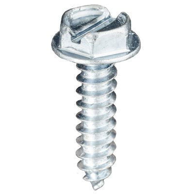 Auveco No 3383 10 X 3/4 Slotted Hex Washer Head Tapping Screw Zinc, Quantity 100