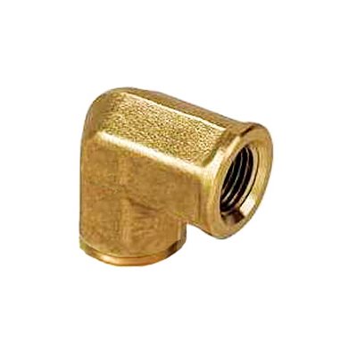 Auveco No 351 Brass Pipe Elbow 1/4 Internal Thread 1/4 External Thread, Quantity 5