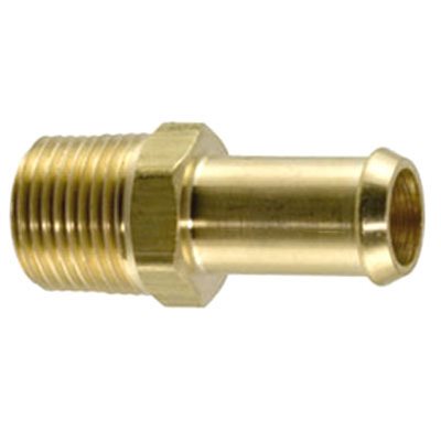 Auveco No 416 Hose Barb Tube To Male Pipe 5/8 Inside Diameter 3/8 Thread, Quantity 5