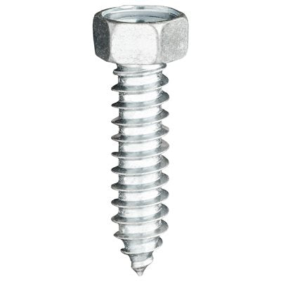 Auveco No 5332 3/8 X 1-1/2 Indented Hex Head 9/16 Af Tapping Screw Zinc, Quantity 50