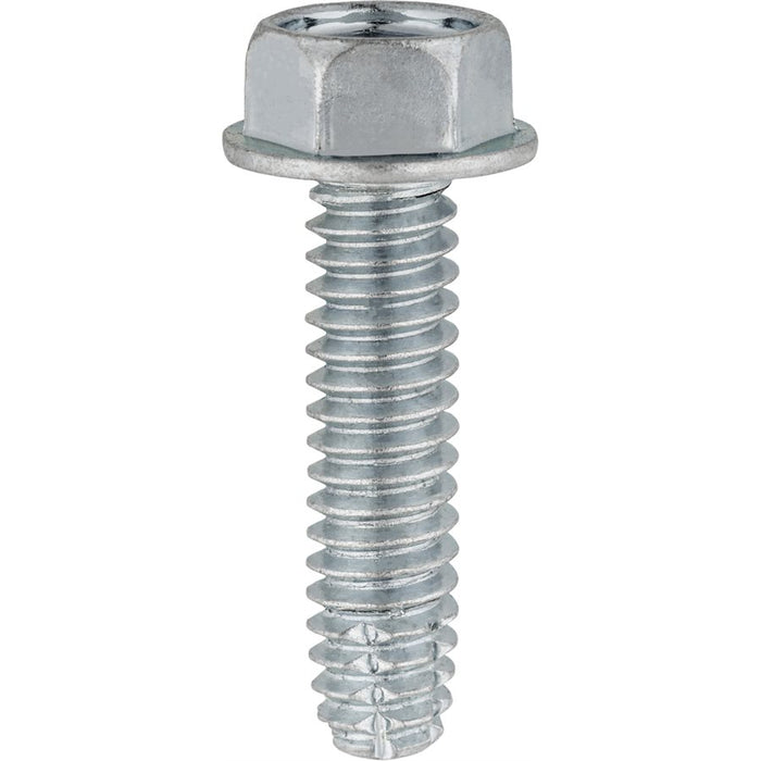 Auveco No 5786 1/4-20 X 1 Indented Hex Washer Head Type F Zinc, Quantity 100