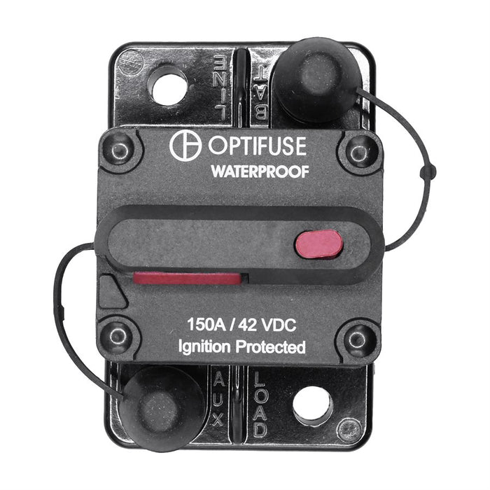 Auveco # 25534 RV-Marine Waterproof Circuit Breaker 150A 42VDC. Qty 1.