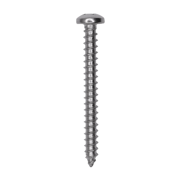 Auveco # 25580 #8 X 1-5/8. 18-8 Stainless Phillips Pan Head Tapping Screw Qty. 50