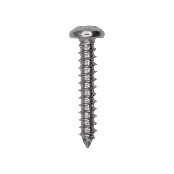 Auveco # 25593 #12 X 1-1/8. 18-8 Stainless Phillips Pan Head Tapping Screw Qty. 25