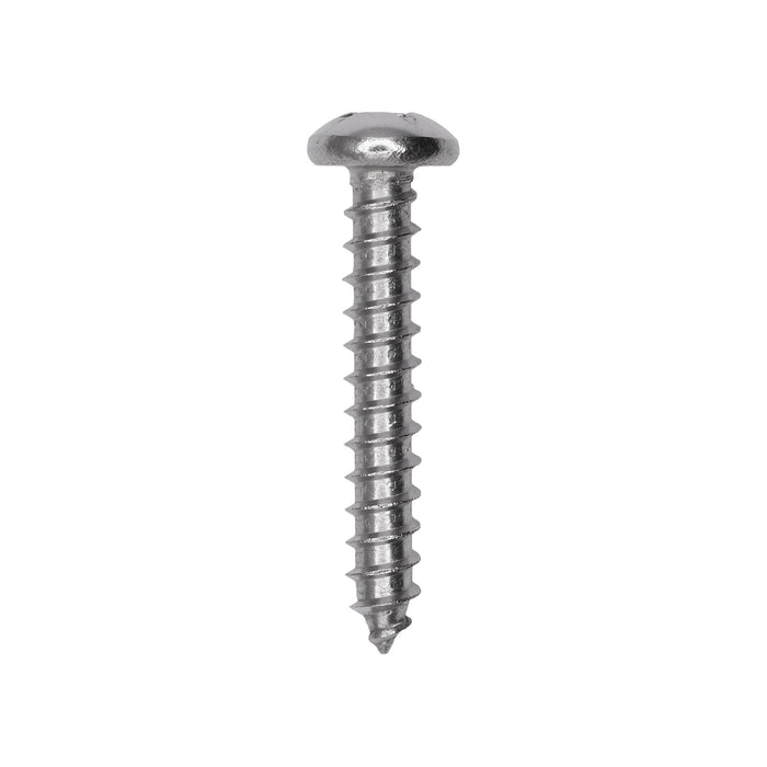 Auveco # 25594 #12 X 1-3/8. 18-8 Stainless Phillips Pan Head Tapping Screw Qty. 25
