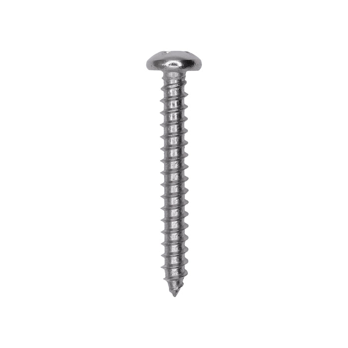 Auveco # 25596 #12 X 1-3/4. 18-8 Stainless Phillips Pan Head Tapping Screw Qty. 25