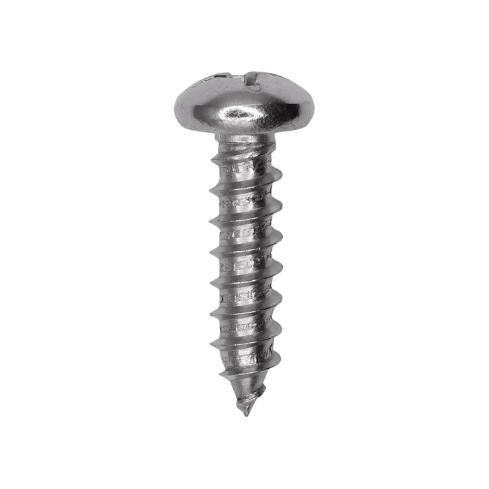 Auveco # 25603 #14 X 1-1/8. 18-8 Stainless Phillips Pan Head Tapping Screw Qty. 25