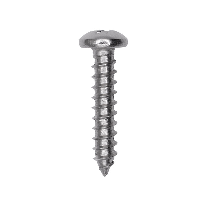 Auveco # 25604 #14 X 1-1/4. 18-8 Stainless Phillips Pan Head Tapping Screw Qty. 25