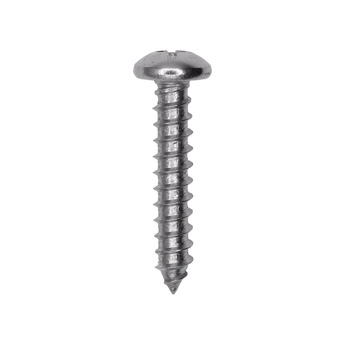Auveco # 25606 #14 X 1-1/2. 18-8 Stainless Phillips Pan Head Tapping Screw Qty. 25