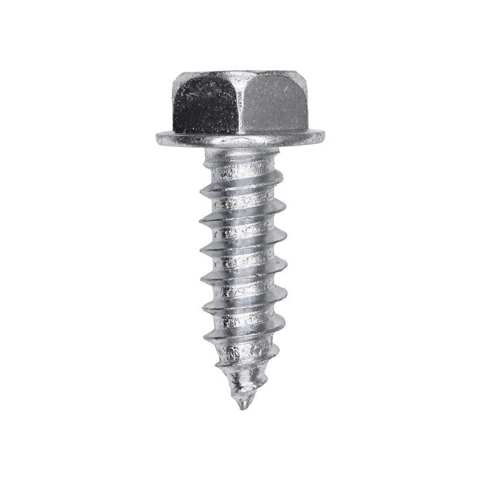 Auveco # 25740 Slotted Hex Washer Head Tapping Screw 5/16 in. x 1 in. Zinc. Qty 100.