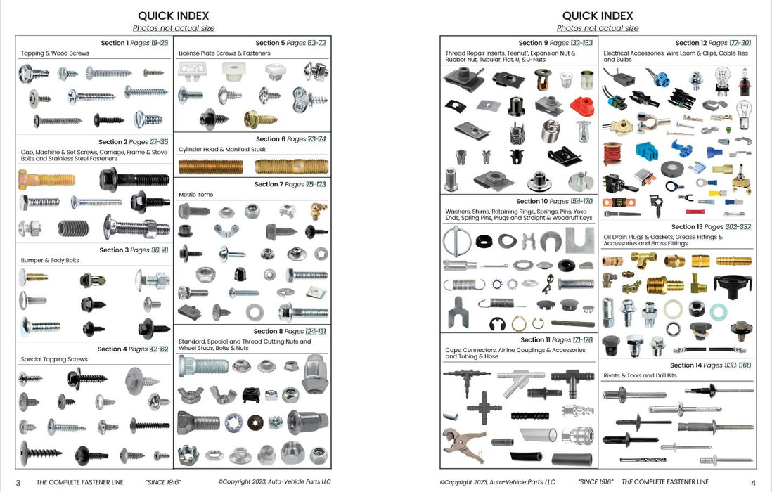 Auveco Current 2023 Complete Catalog Of Automotive Body Hardware 979 Pages. Qty 1.