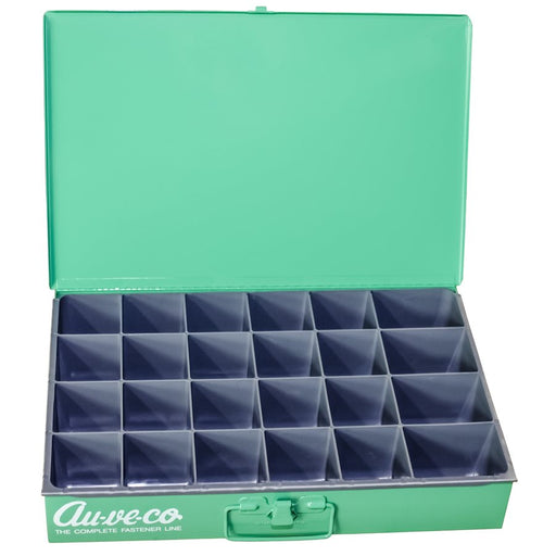 Auveco No  1-924  24 Compartment Large Drawer Light Green, Quantity 1 DRW