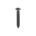 Auveco No 10166 8 X 1 W/ 6 Head Phillips Oval Head Tapping Screw Black Oxide, Quantity 100
