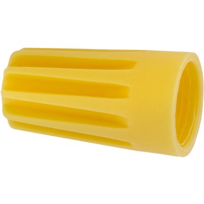 Auveco No 10381 Wire Nut Connectors 18 12 Gauge Yellow, Quantity 25