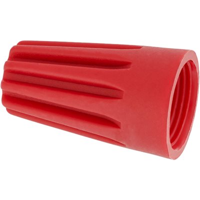 Auveco No 10382 Wire Nut Connectors 18 10 Gauge Red, Quantity 25