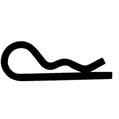 Auveco No 10393 Hair Pin Cotter 1/8 125 Wire Zinc, Quantity 50