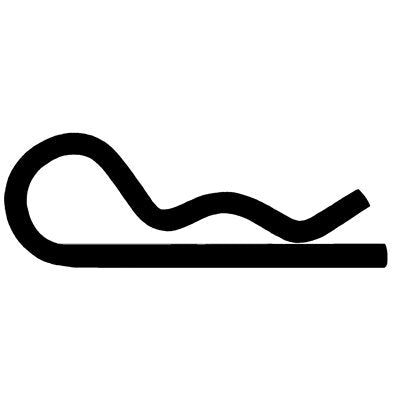 Auveco No 10398 Hair Pin Cotter 1/4 243 Wire Zinc, Quantity 10