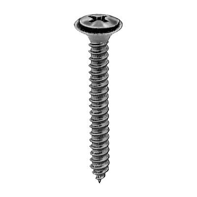 Auveco No 10654 8-18 X 1-1/4 Phillips Ov 6 Head AB W/SEMS Tapping Screw -Black, Quantity 100