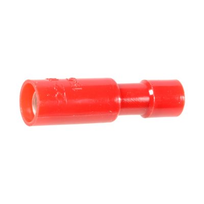 Auveco No. 10720 Female Snap Plug Connector 22 -18Ga - Red Vinyl, Quantity - 10