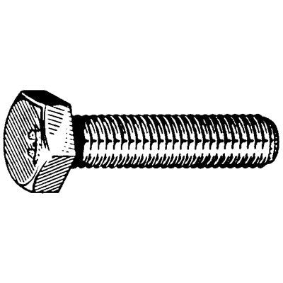 Auveco No. 11255 8-1.00 X 10mm Metric Hex Head Din 961 Class 8.8 - Black, Quantity - 10