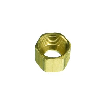 Auveco No 112 Brass Fitting Compression Nut 1/4, Quantity 10