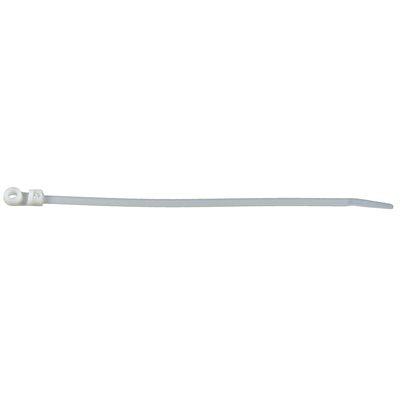 Auveco No. 11961 7 In 50 Lb Nylon Cable Ties W/Hole- Natural, Quantity - 50