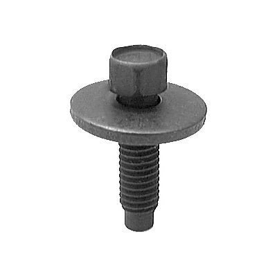 Auveco No. 12160 6-1.0 X 22mm Hex Head SEMS 19mm Outside Diameter - Phosphate, Quantity - 25