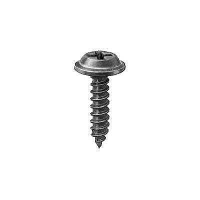 Auveco No 12214 Phillips Flat Washer Head Tapping Screw 8 X 5/8 Black, Quantity 100
