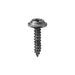 Auveco No 12215 Phillips Flat Washer Head Tapping Screw 8 X 3/4 Black, Quantity 100