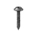 Auveco No 12216 Phillips Flat Washer Head Tapping Screw 8 X 1 Black, Quantity 100