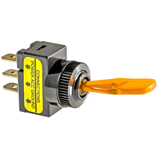 Auveco No 12236 Illuminated Toggle Switch Amber, Quantity 1