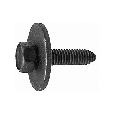 Auveco No. 12323 6-1.0 X 25mm Hex Head SEMS 24mm Outside Diameter - Black Polyseal, Quantity - 25