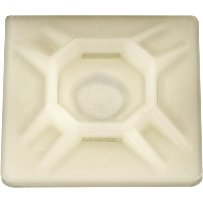 Auveco No 12361 Plain Cable Tie Mount With Adhesive, Quantity 10
